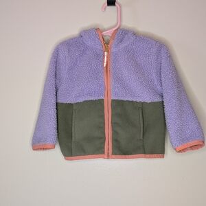 Cat & Jack Purple and Green Kids Jacket